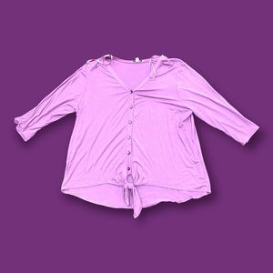 Like New Green Envelope Mauve Top